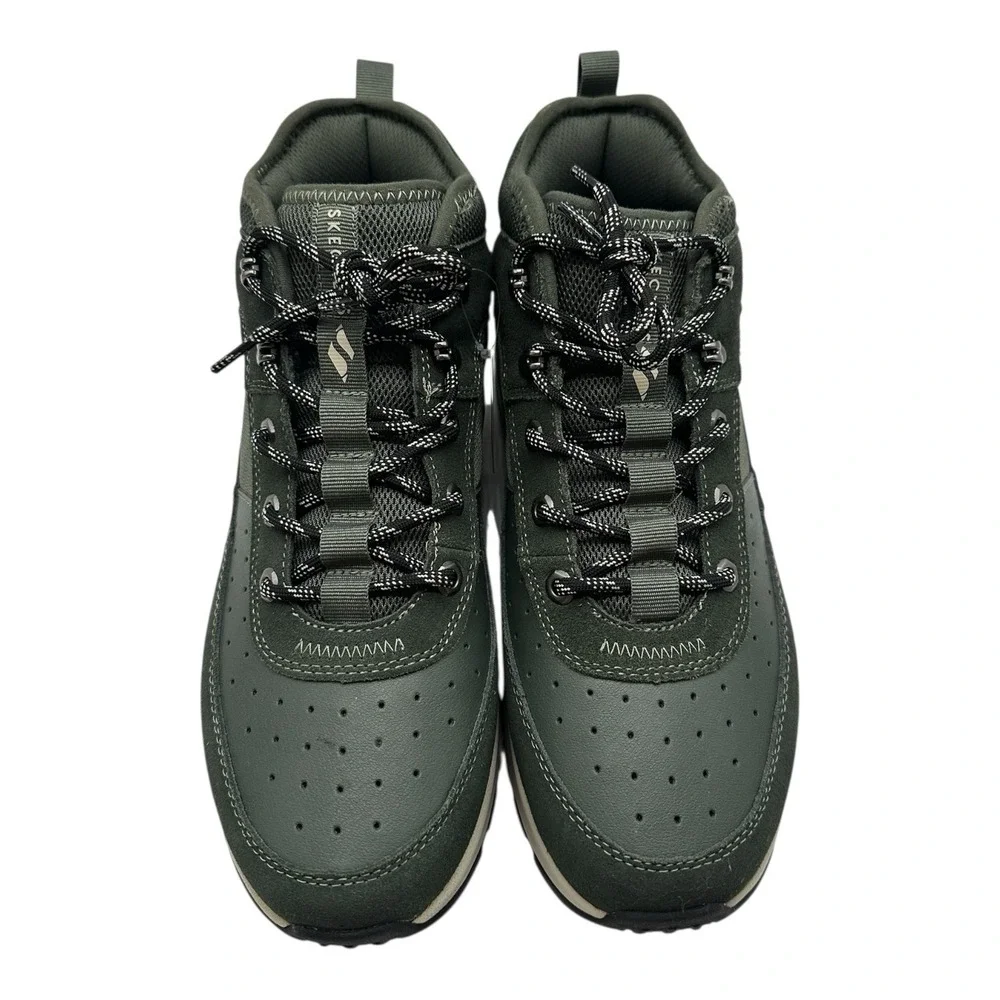 Skechers Uno Rugged Adventure‎ Air Skech Boots Mens Sz 10 Green Suede Shoes NWT